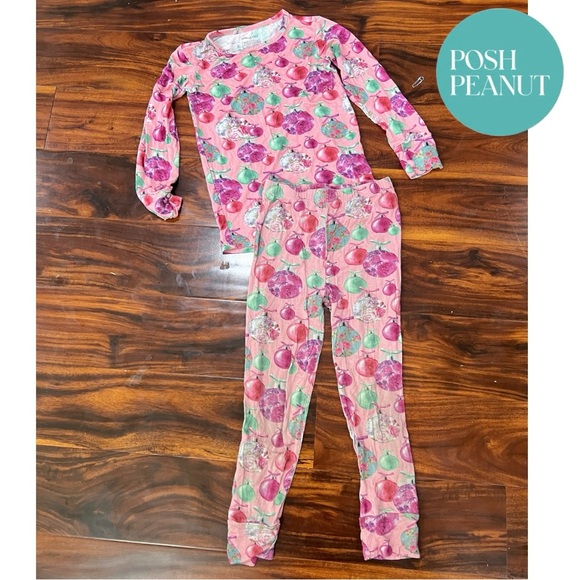 Posh Peanut Other - Posh Peanut Limited Ed. Xmas Ornaments Long Sleeve PJ Top & Bottom Set Sz 7Y